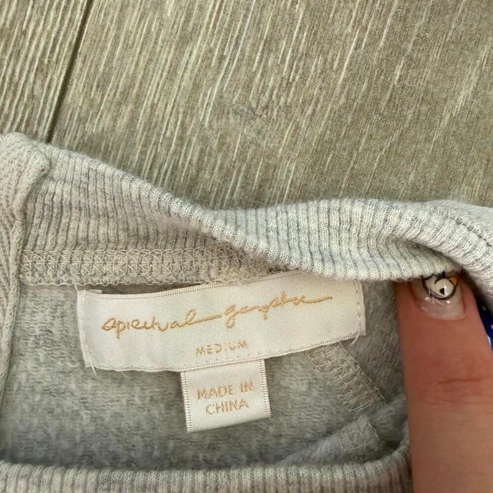Spiritual gangster gray sweatshirt jumpsuit - Picture 3 of 4